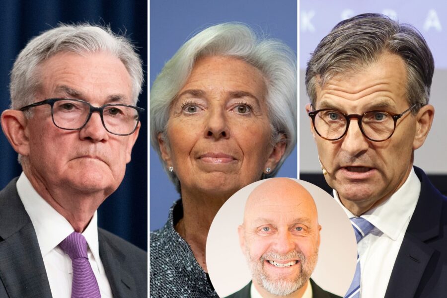 Powell, Lagarde och Thedéen.