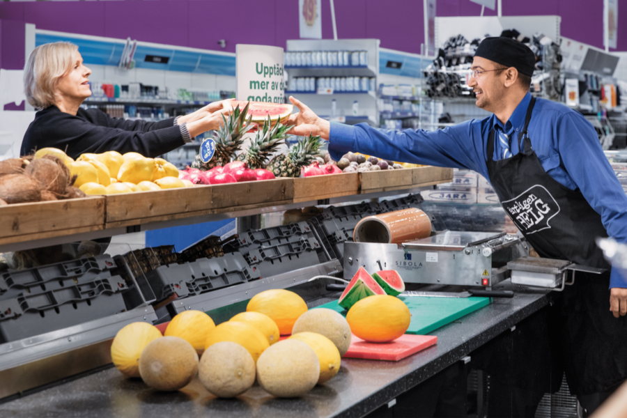 Dagligvaruhandeln steg 6% i december - butik handel livsmedel mat