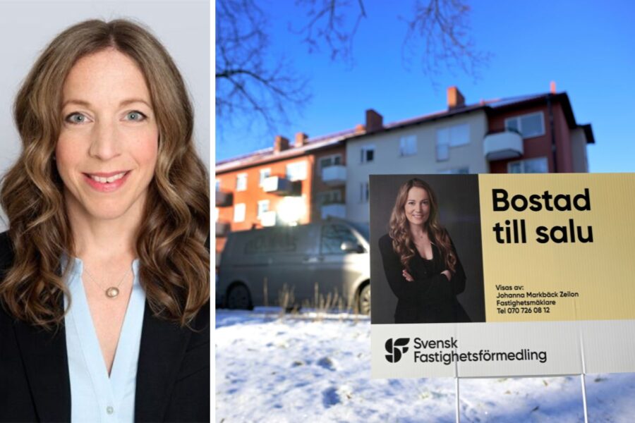 Bostadspriserna kommer falla lite till i närtid, tror Swedbank och ekonomen Maria Wallin Fredholm.