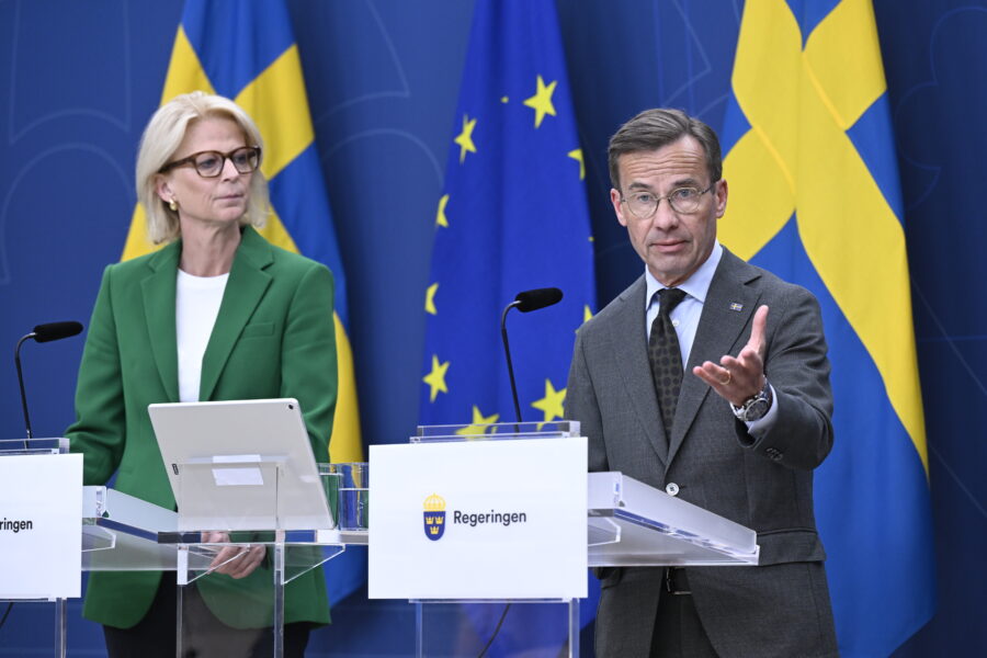 Kristersson: Sverige håller på att vinna kampen mot inflationen - PRESSTRÄFF EKONOMISKA LÄGET