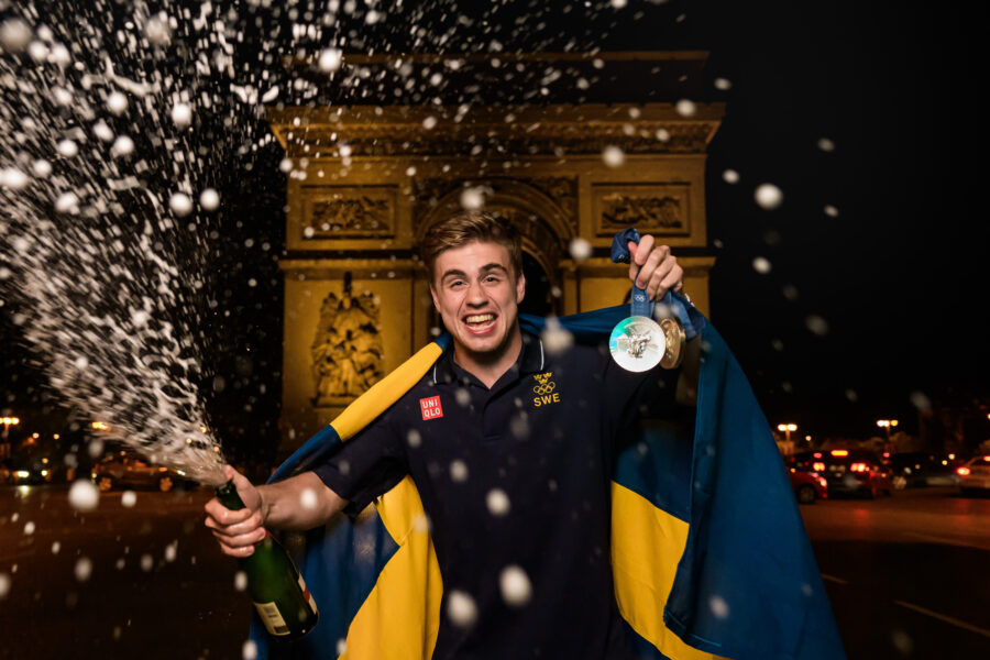 Truls Möregårdh efter sitt första OS-silver i Paris.