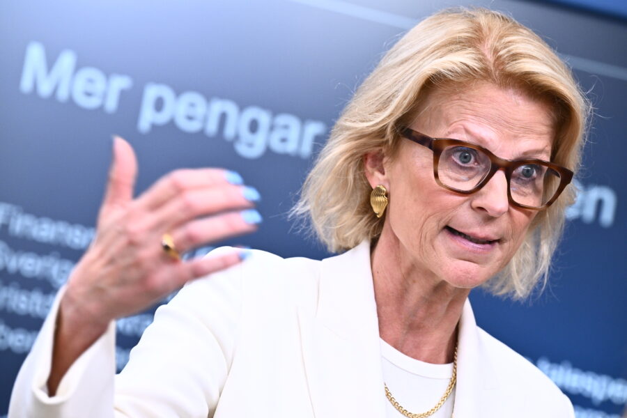 Finansminister Elisabeth Svantesson (M)