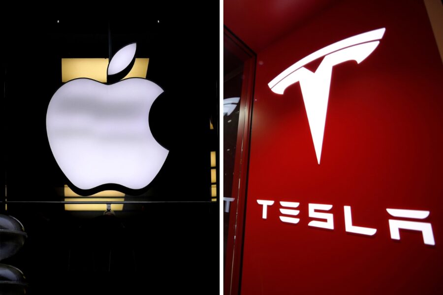 New York-börsen sjönk femte dagen i rad – Apple och Tesla tyngde - Apple och Tesla