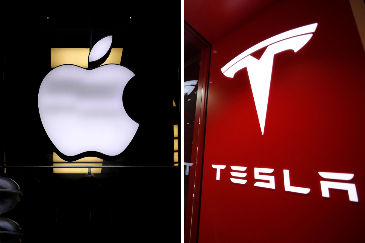 New York-börsen sjönk femte dagen i rad – Apple och Tesla tyngde