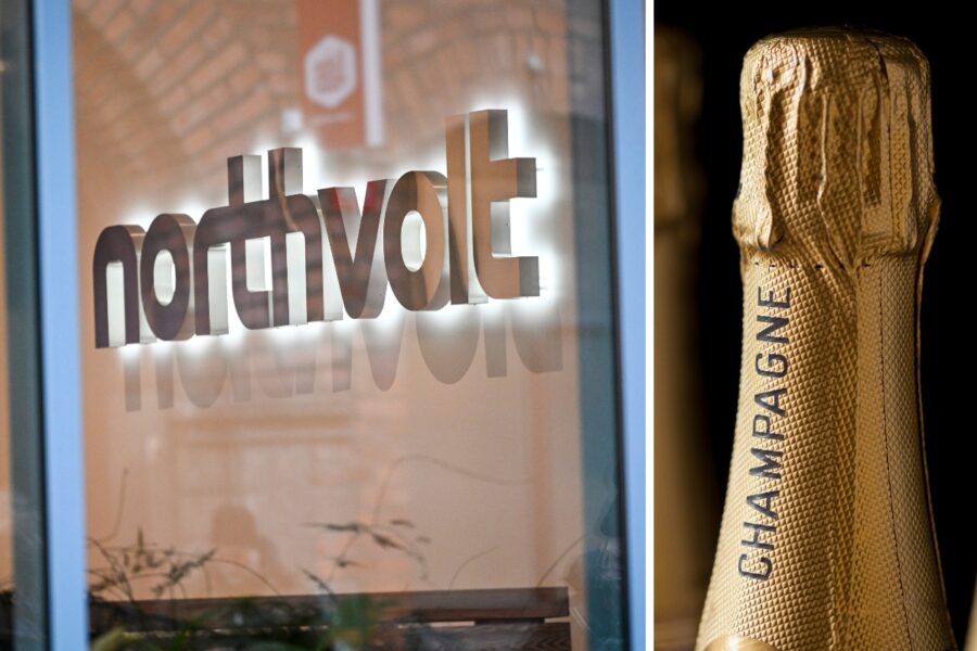 Northvolt-chefer skålade i champagne efter konkursansökan - NV-champagne