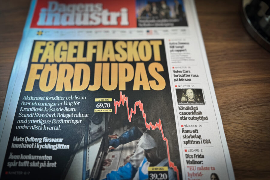 förstasidan på en tidning